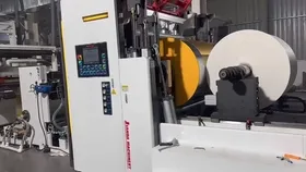 Ligne d’enduction et de complexage par extrusion double face chez un client 2