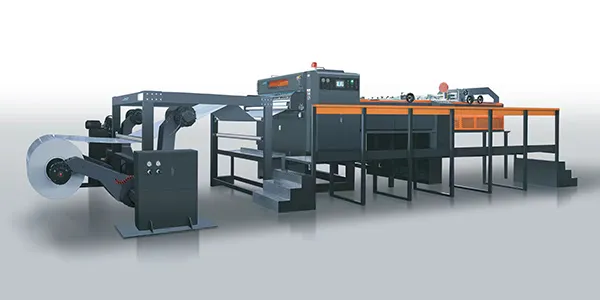 Coupeuse bobine-feuille rotative à double lame
